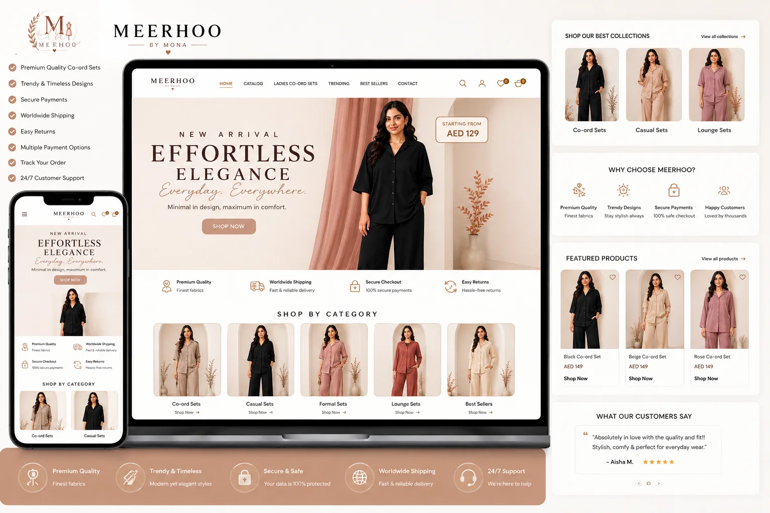 Meerhoo by Mona — E-Commerce project by Tecky Solutions
