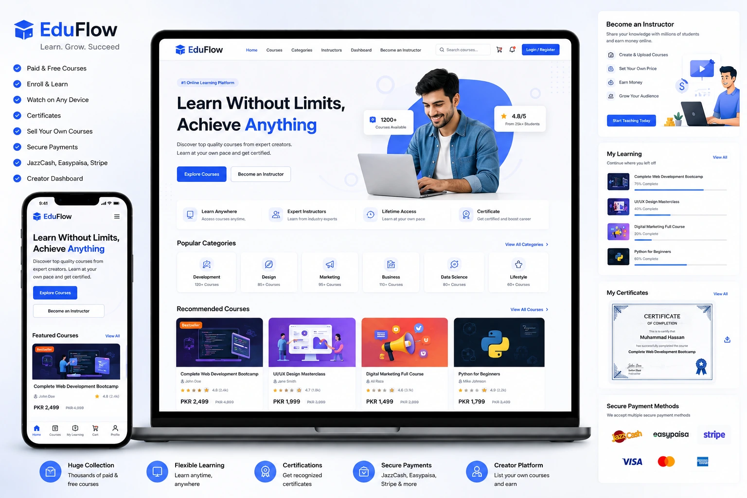 EduFlow — Full-Stack project by Tecky Solutions