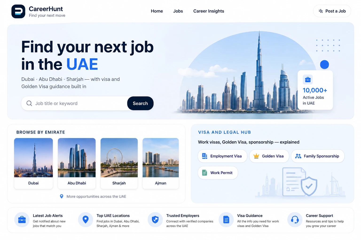 CareerHunt — Job Portal / Full-Stack project by Tecky Solutions