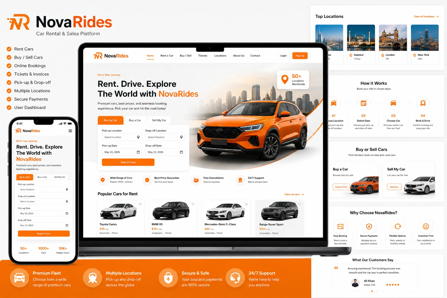 NovaRides — Full-Stack project by Tecky Solutions